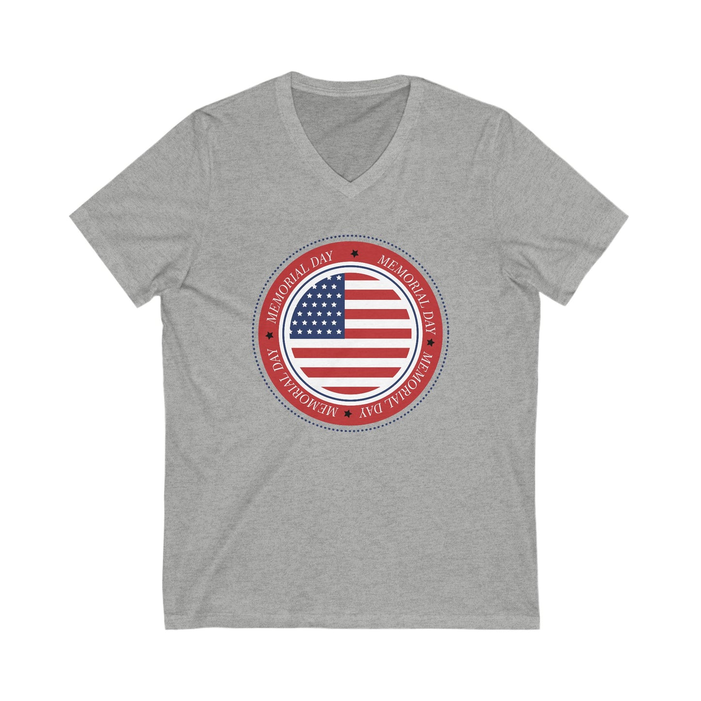 Memorial Day - Men's Jersey Short Sleeve V-Neck Tee