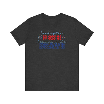 Land Of The Free - Ladies Jersey Short Sleeve Tee