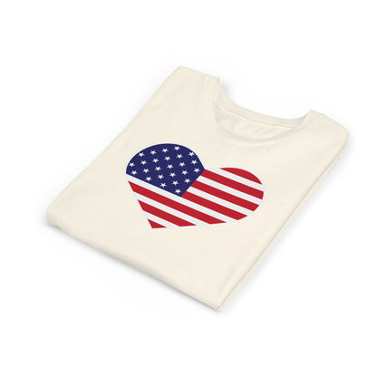 American Heart - Girls Youth Short Sleeve Tee