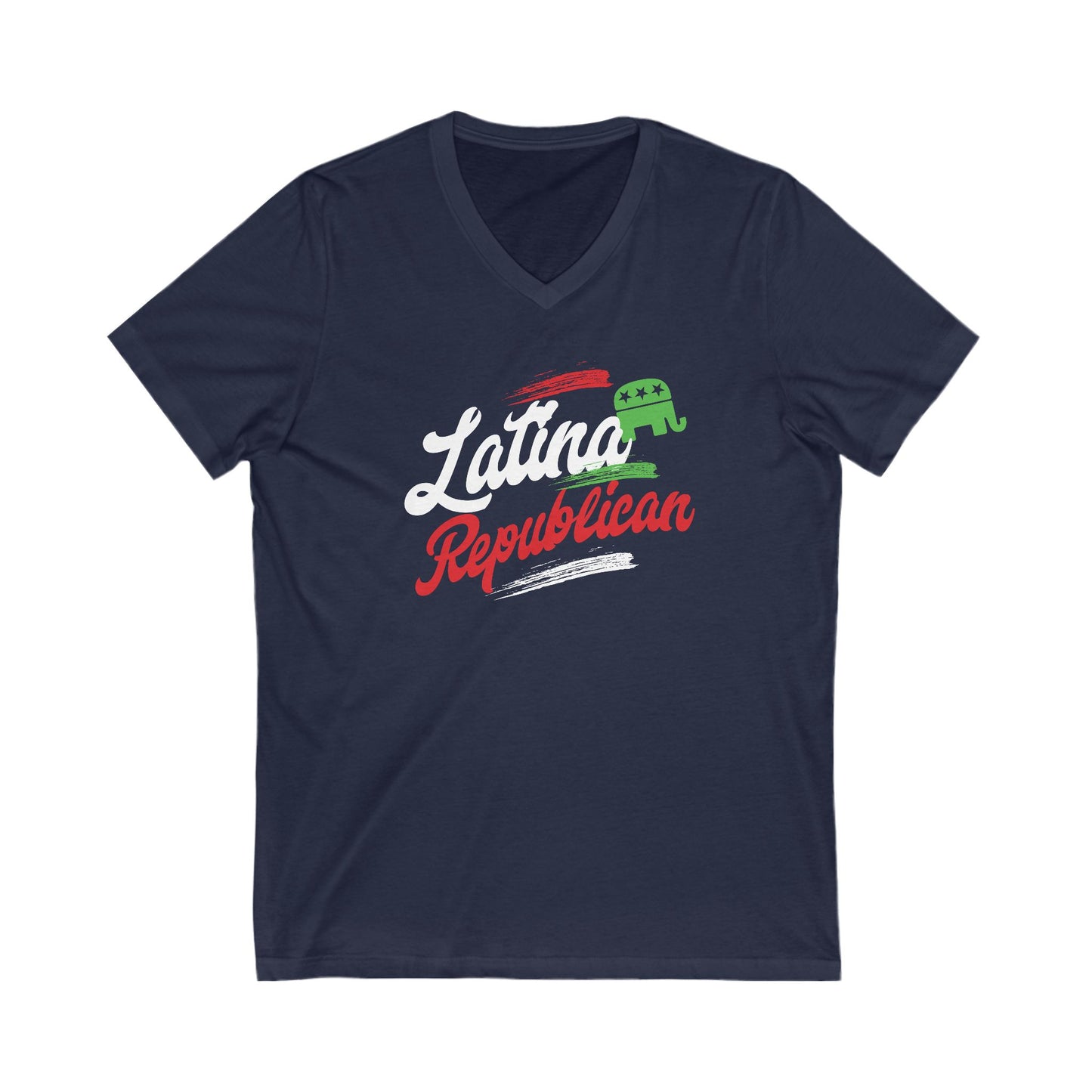 Latina Republican - Ladies Jersey Short Sleeve V-Neck Tee