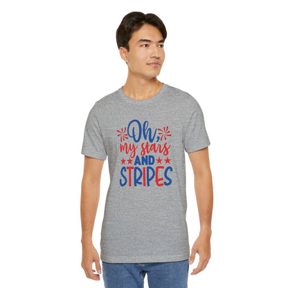 Oh My Stars And Stripes - Men's Jersey Short Sleeve Tee