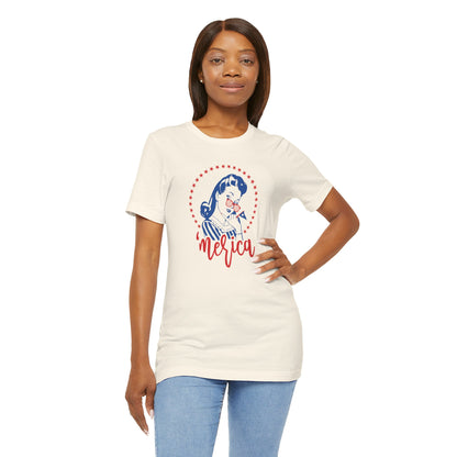 Merica - Ladies Jersey Short Sleeve Tee