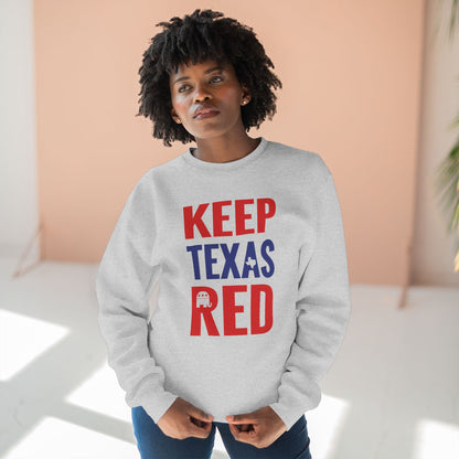 Keep Texas Red - Ladies Crewneck Sweatshirt