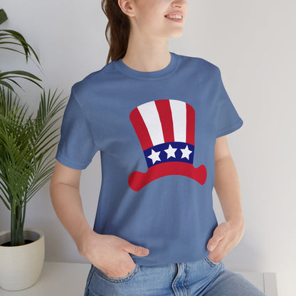 Patriotic Hat - Ladies Jersey Short Sleeve Tee