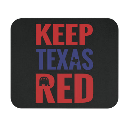 Keep Texas Red - Mouse Pad (Rectangle) - Black