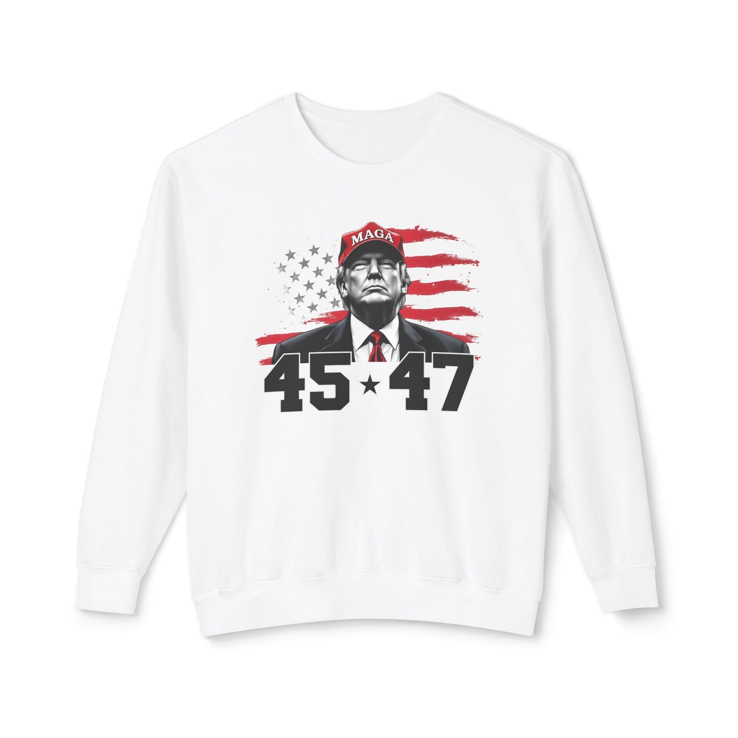 Trump 45 57 - Men's Lightweight Crewneck Sweatshirt