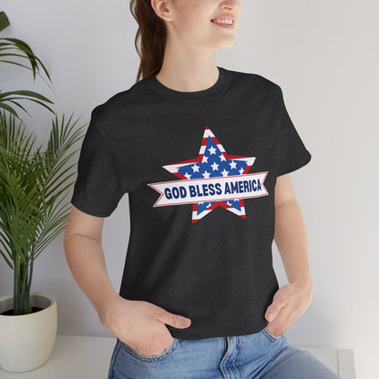 God Bless America - Ladies Jersey Short Sleeve Tee