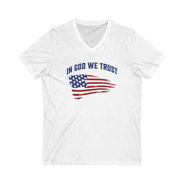 In God We Trust - Jersey Short Sleeve V-Neck Tee