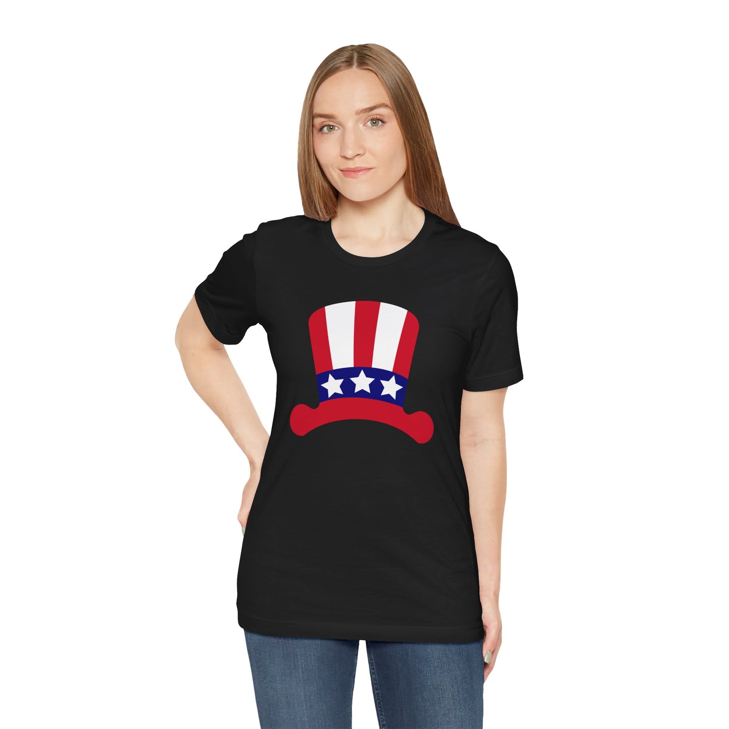 Patriotic Hat - Ladies Jersey Short Sleeve Tee