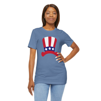 Patriotic Hat - Ladies Jersey Short Sleeve Tee