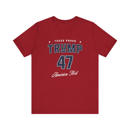 Trump 47 America First - Ladies Jersey Short Sleeve Tee