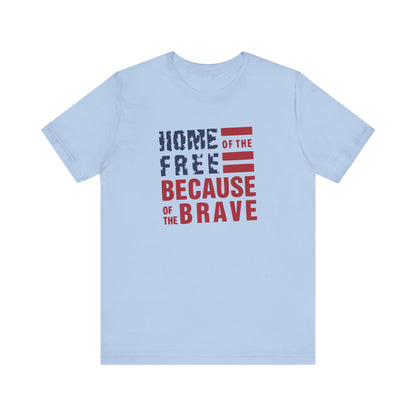 Home Of The Free - Ladies Jersey Short Sleeve Tee