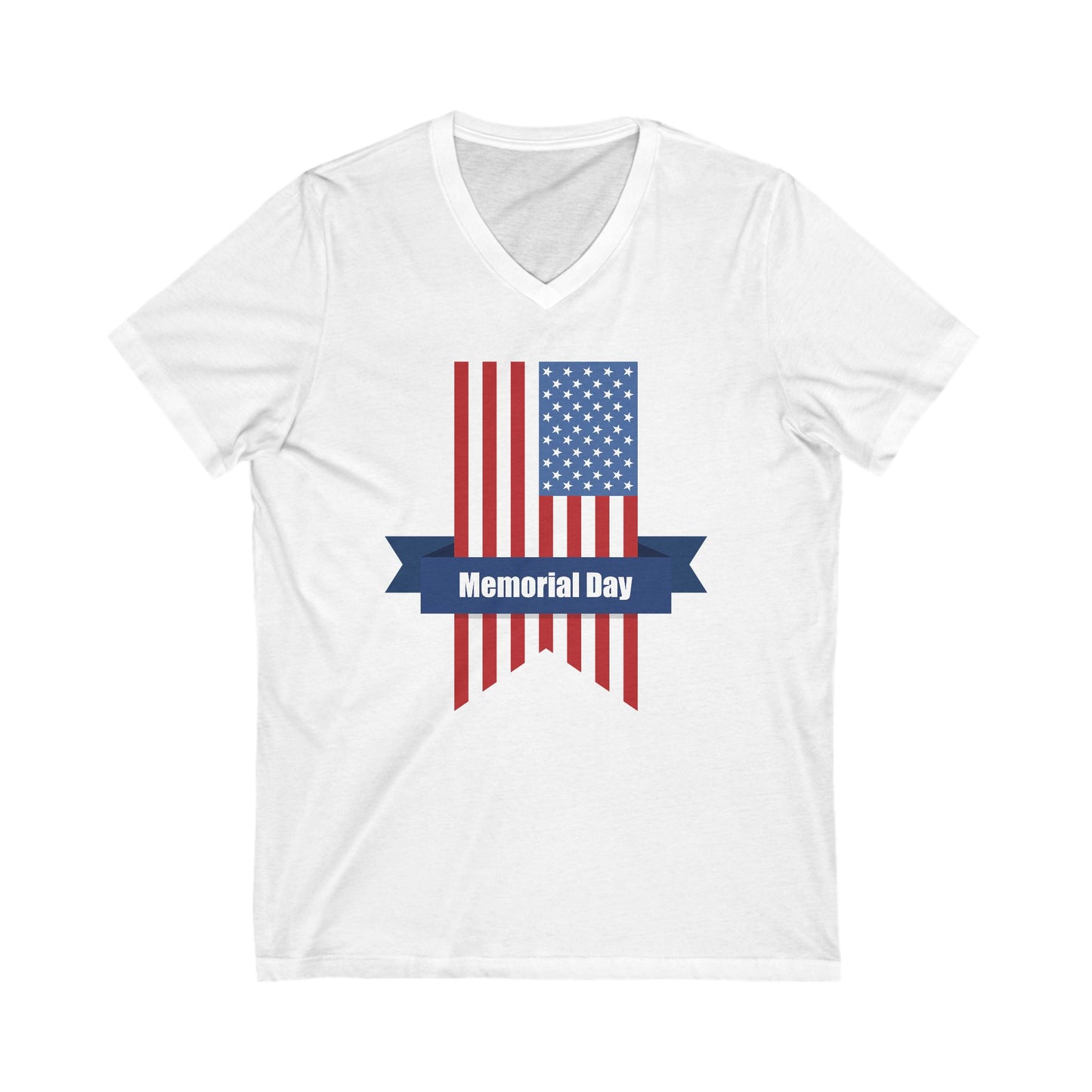 Memorial Day - Men's Jersey Short Sleeve V-Neck Tee