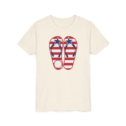 American Flip Flops - Girls Youth Short Sleeve Tee