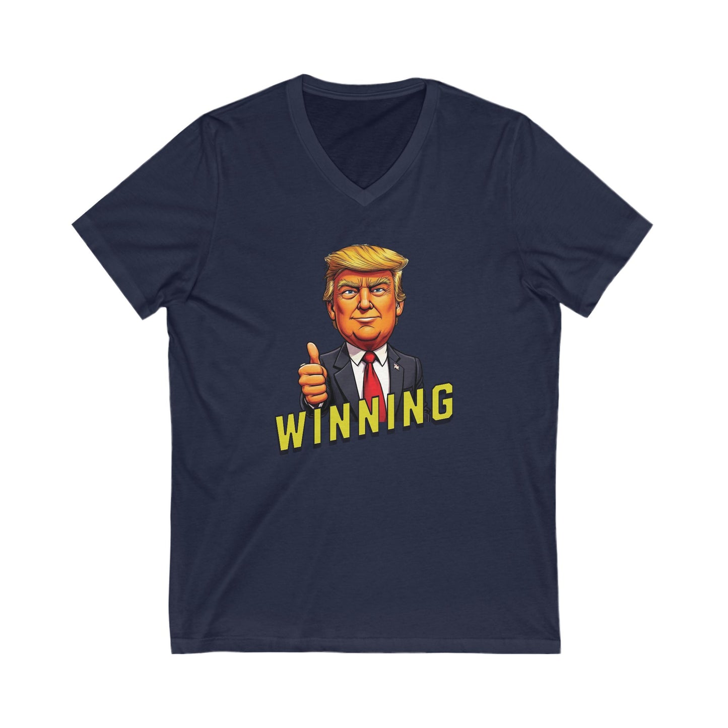 Trump Winning - Men's Jersey Short Sleeve V-Neck Tee