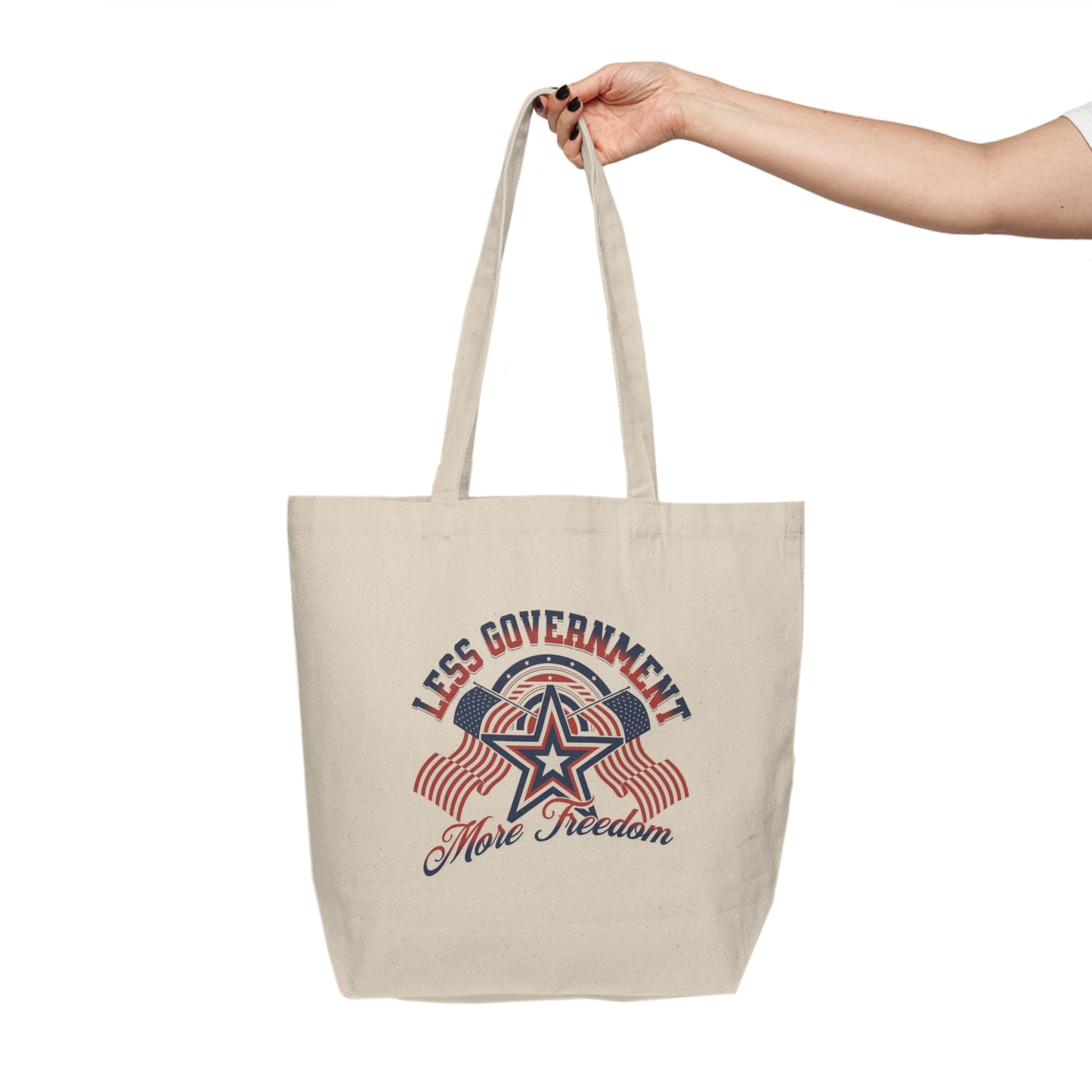 Less Government - Canvas Shopping Tote