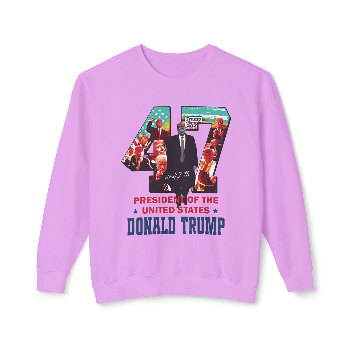 Trump 47 - Ladies Lightweight Crewneck Sweatshirt