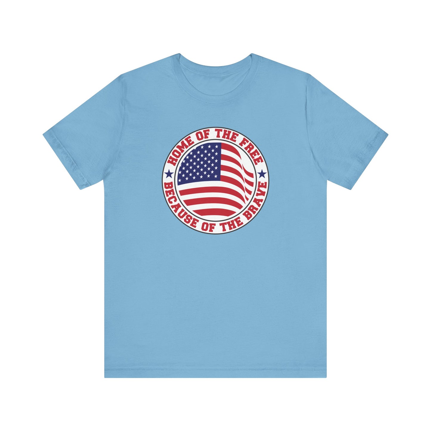 Home Of The Brave Circle - Ladies Jersey Short Sleeve Tee