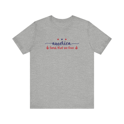 America Land That We Love - Ladies Jersey Short Sleeve Tee