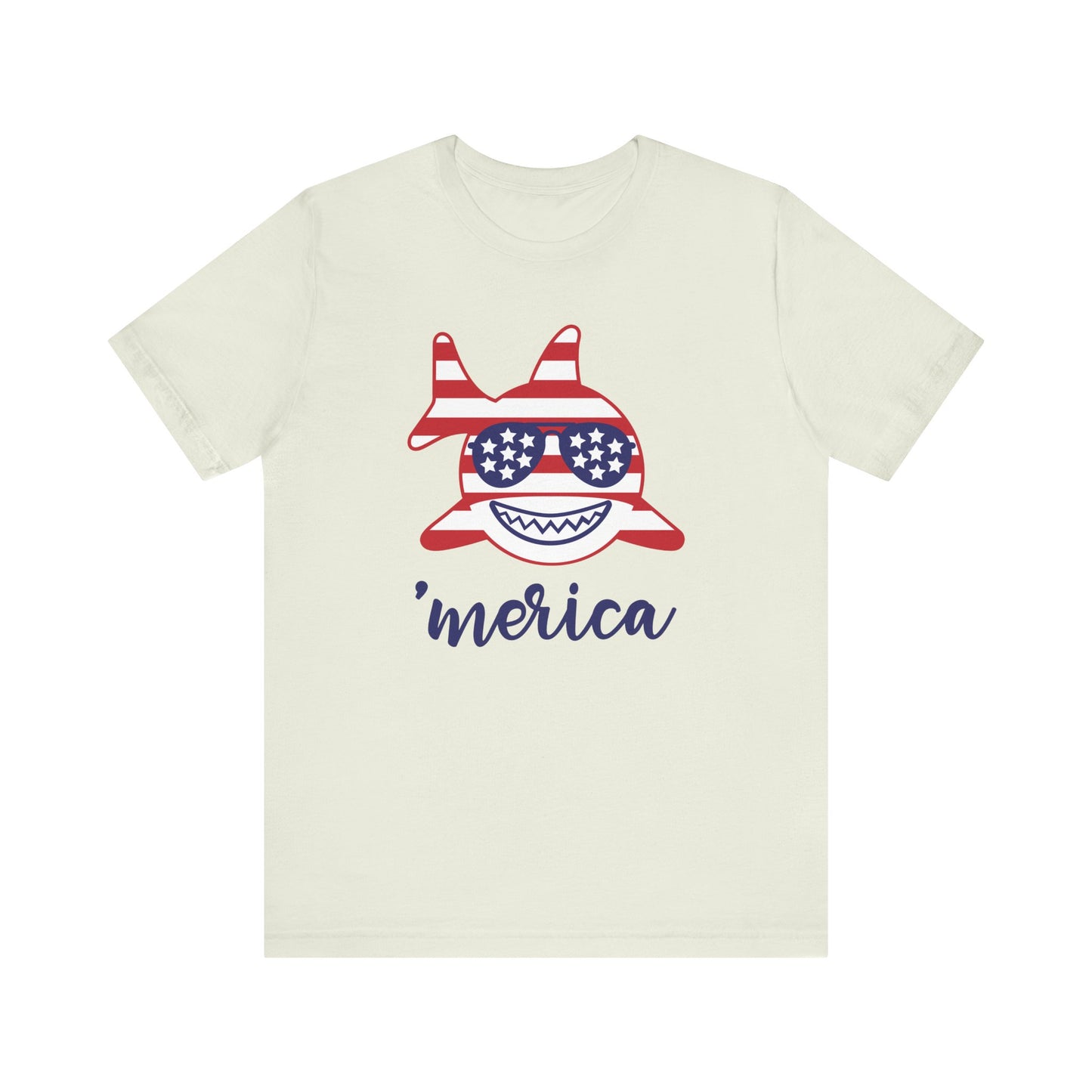 Merica Shark - Ladies Jersey Short Sleeve Tee