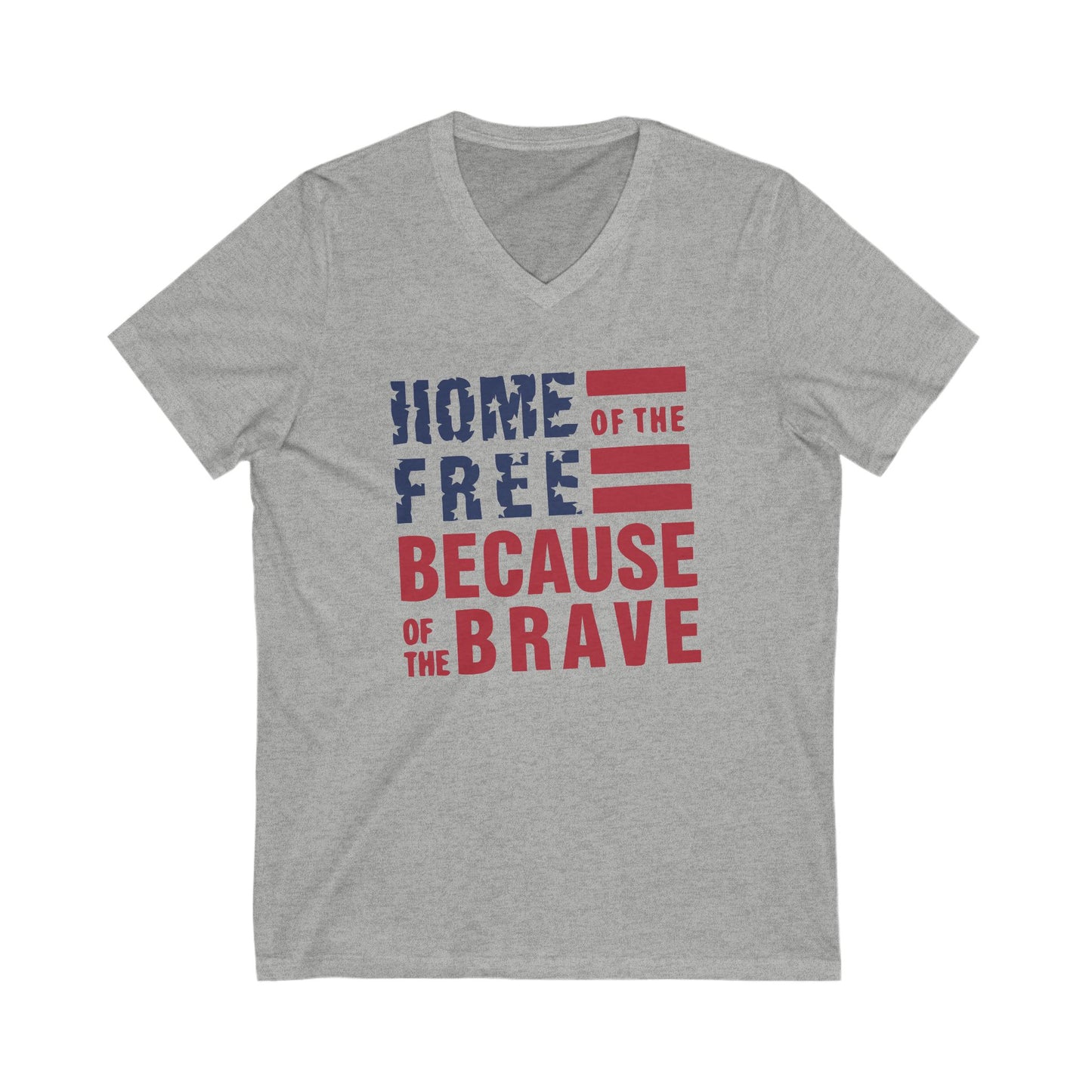 Home Of The Free - Men's Jersey Short Sleeve V-Neck Tee