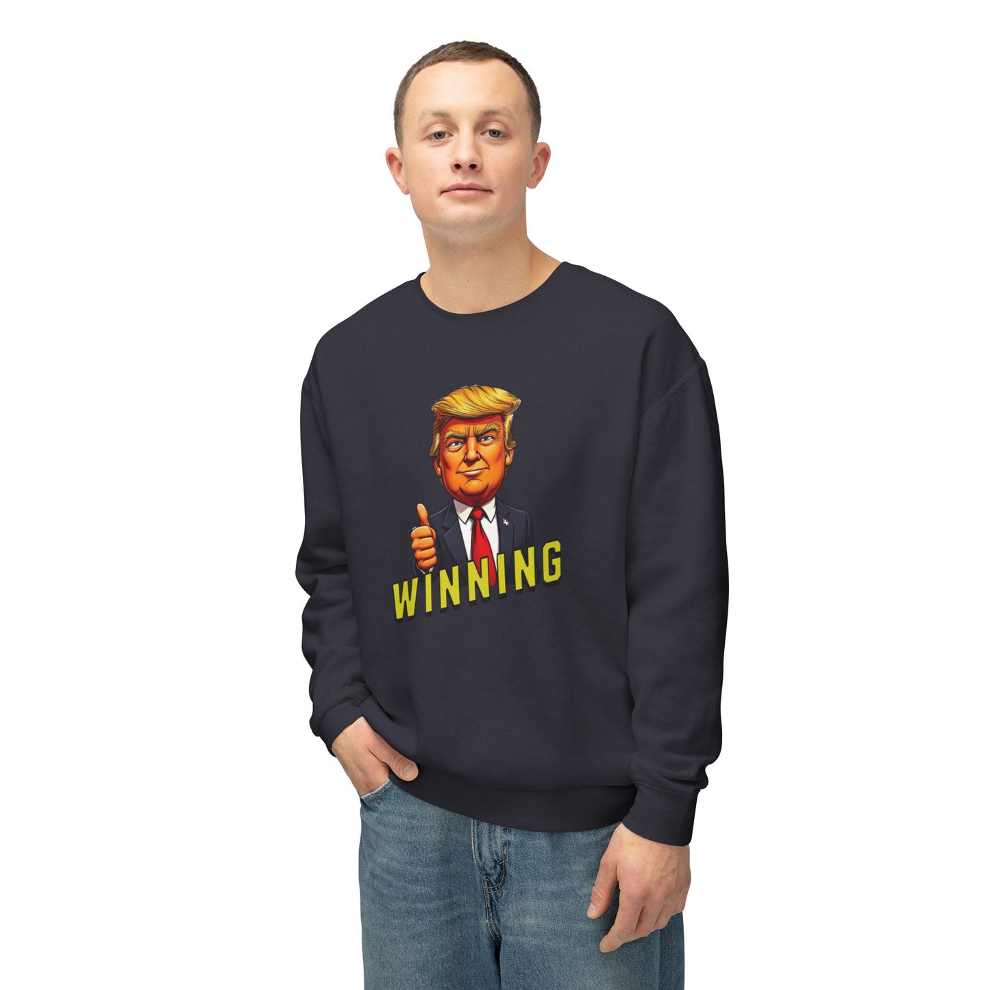 Trump Winning - Men's Lightweight Crewneck Sweatshirt