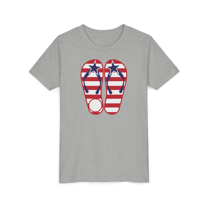 American Flip Flops - Girls Youth Short Sleeve Tee