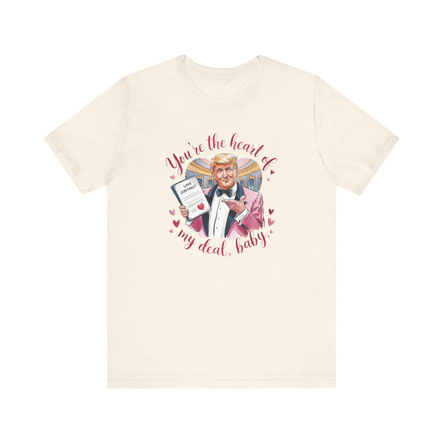 Trump Valentine's Heart Of My Deal - Ladies Jersey Short Sleeve Tee