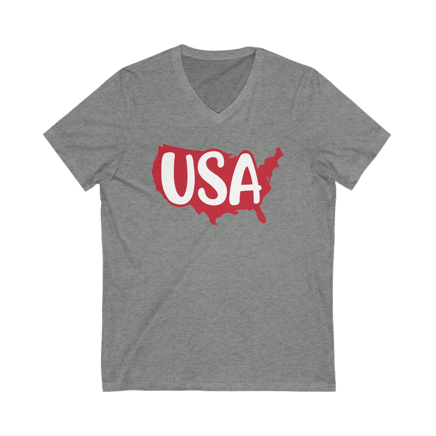 USA - Jersey Short Sleeve V-Neck Tee