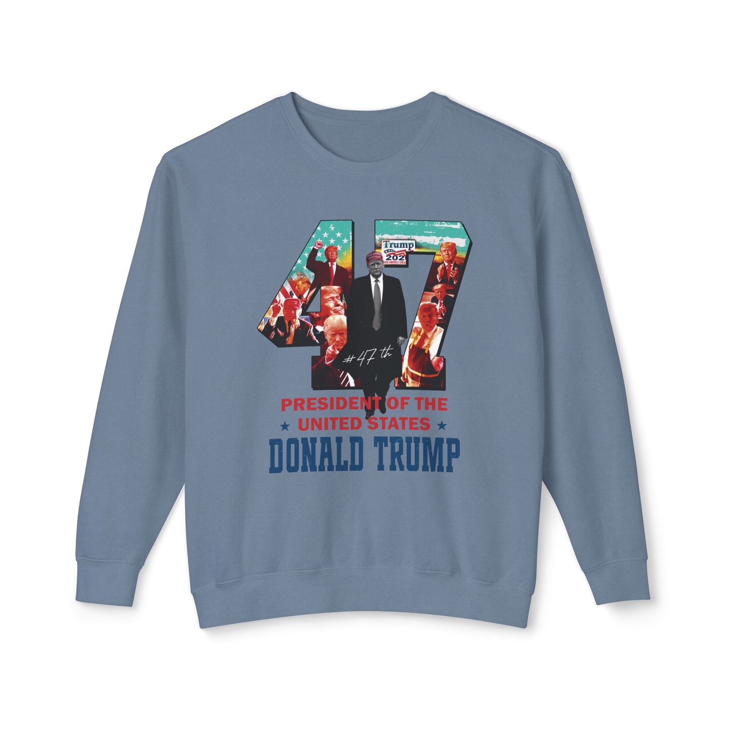 Trump 47 - Men's Lightweight Crewneck Sweatshirt