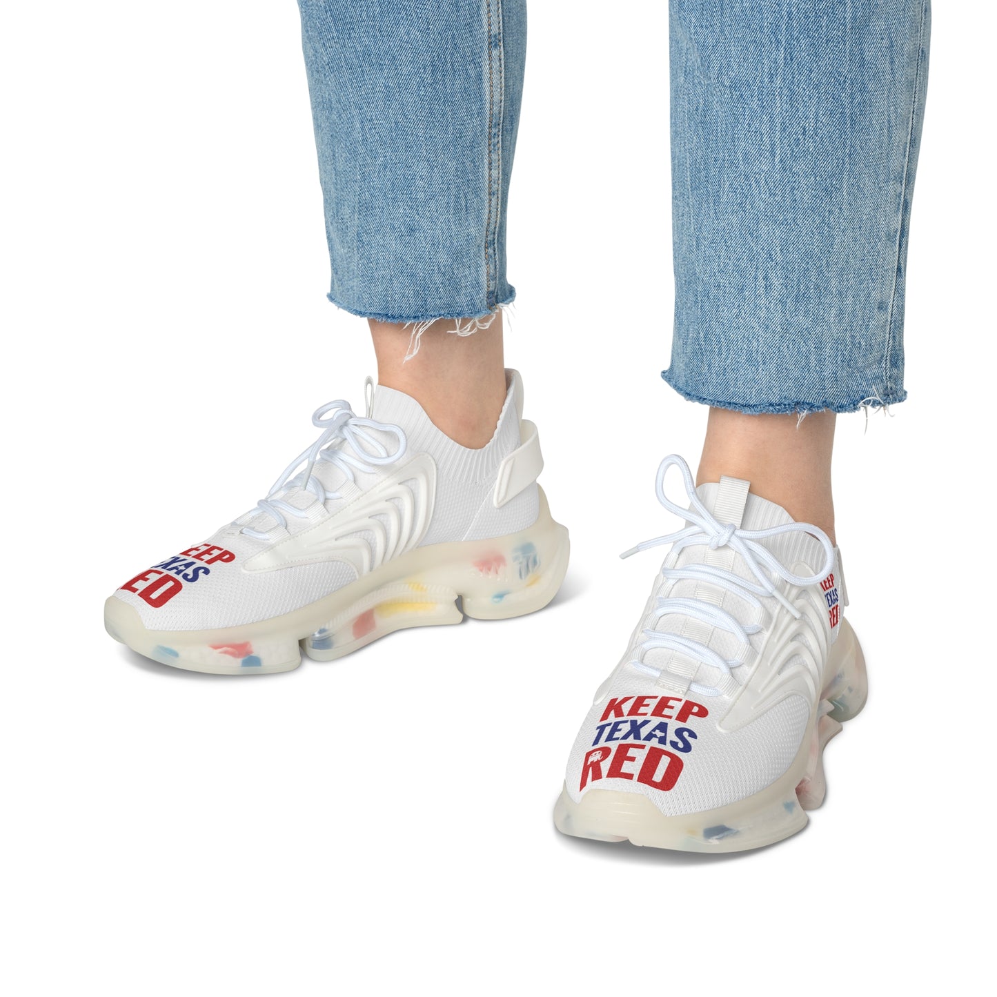 Keep Texas Red - Women's Mesh Sneakers