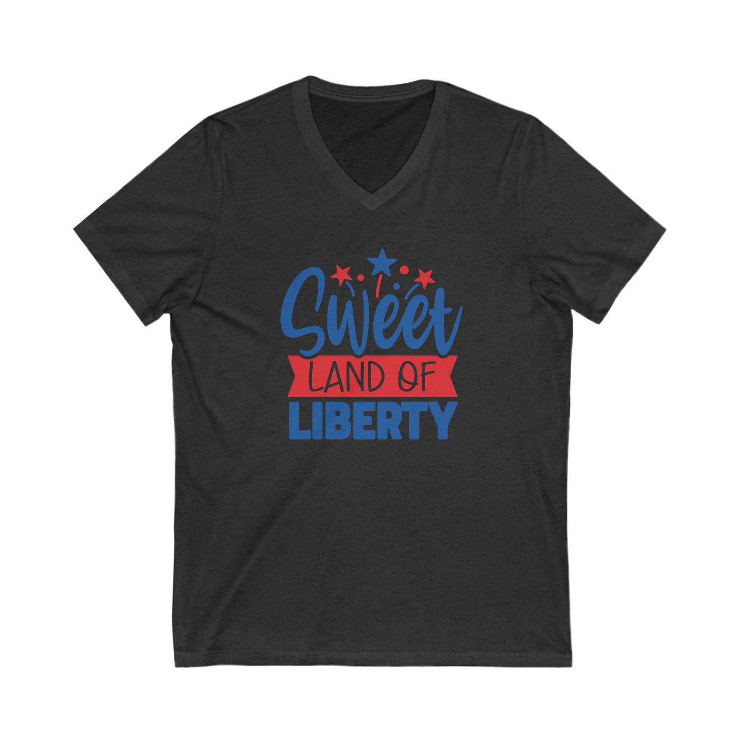 Sweet Land Of Liberty - Jersey Short Sleeve V-Neck Tee