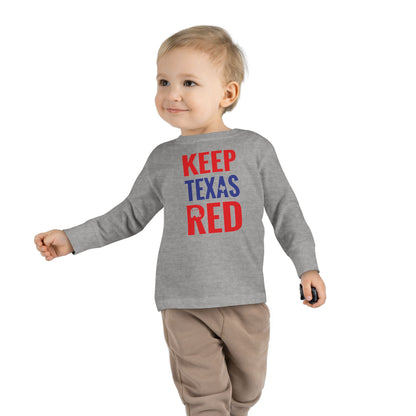 Keep Texas Red - Toddler Long Sleeve Tee