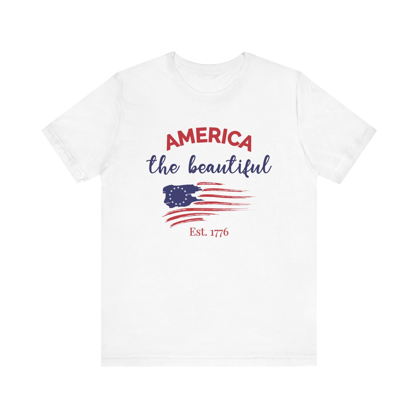 America The Beautiful - Ladies Jersey Short Sleeve Tee