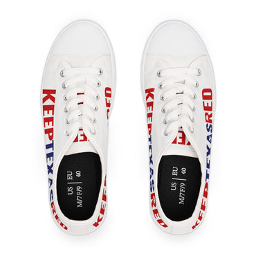 Keep Texas Red - Women's Low Top Sneakers