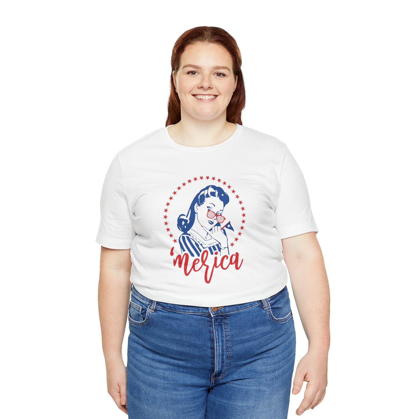 Merica - Ladies Jersey Short Sleeve Tee