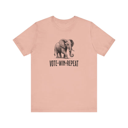 Vote Win Repeat - Jersey Short Sleeve Tee