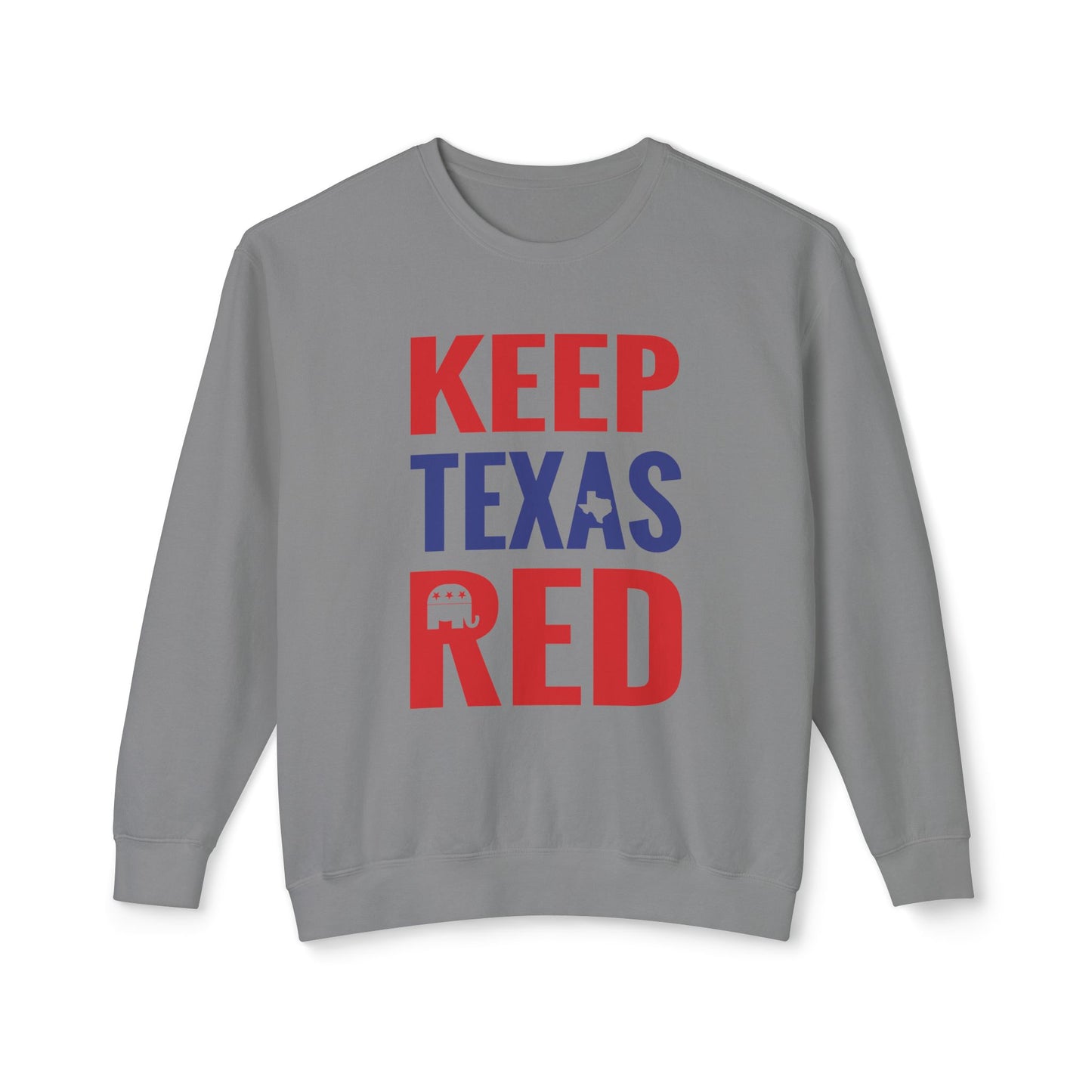 Keep Texas Red - Men's Lightweight Crewneck Sweatshirt