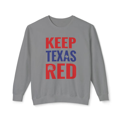 Keep Texas Red - Men's Lightweight Crewneck Sweatshirt