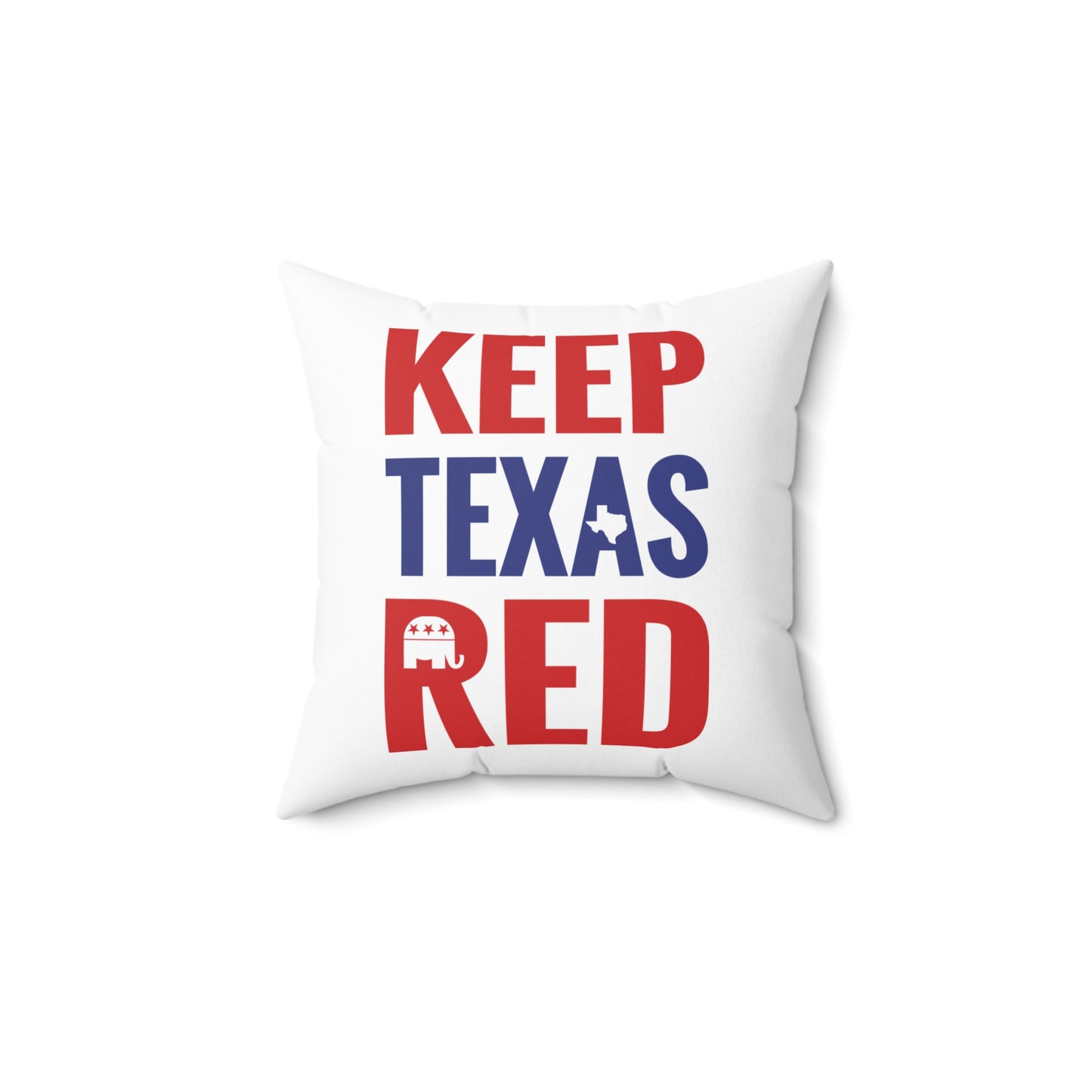 Keep Texas Red - Spun Polyester Square Pillow