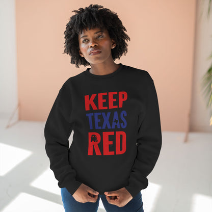 Keep Texas Red - Ladies Crewneck Sweatshirt