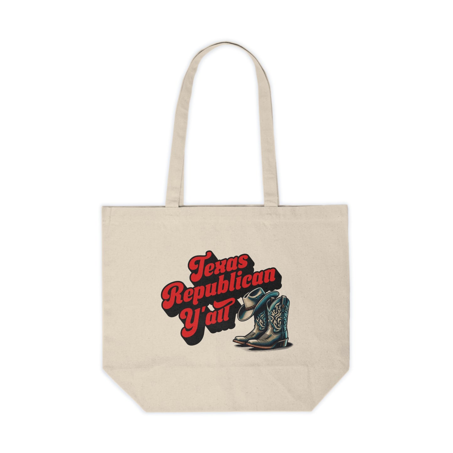 Texas Republican Yall - Canvas Shopping Tote