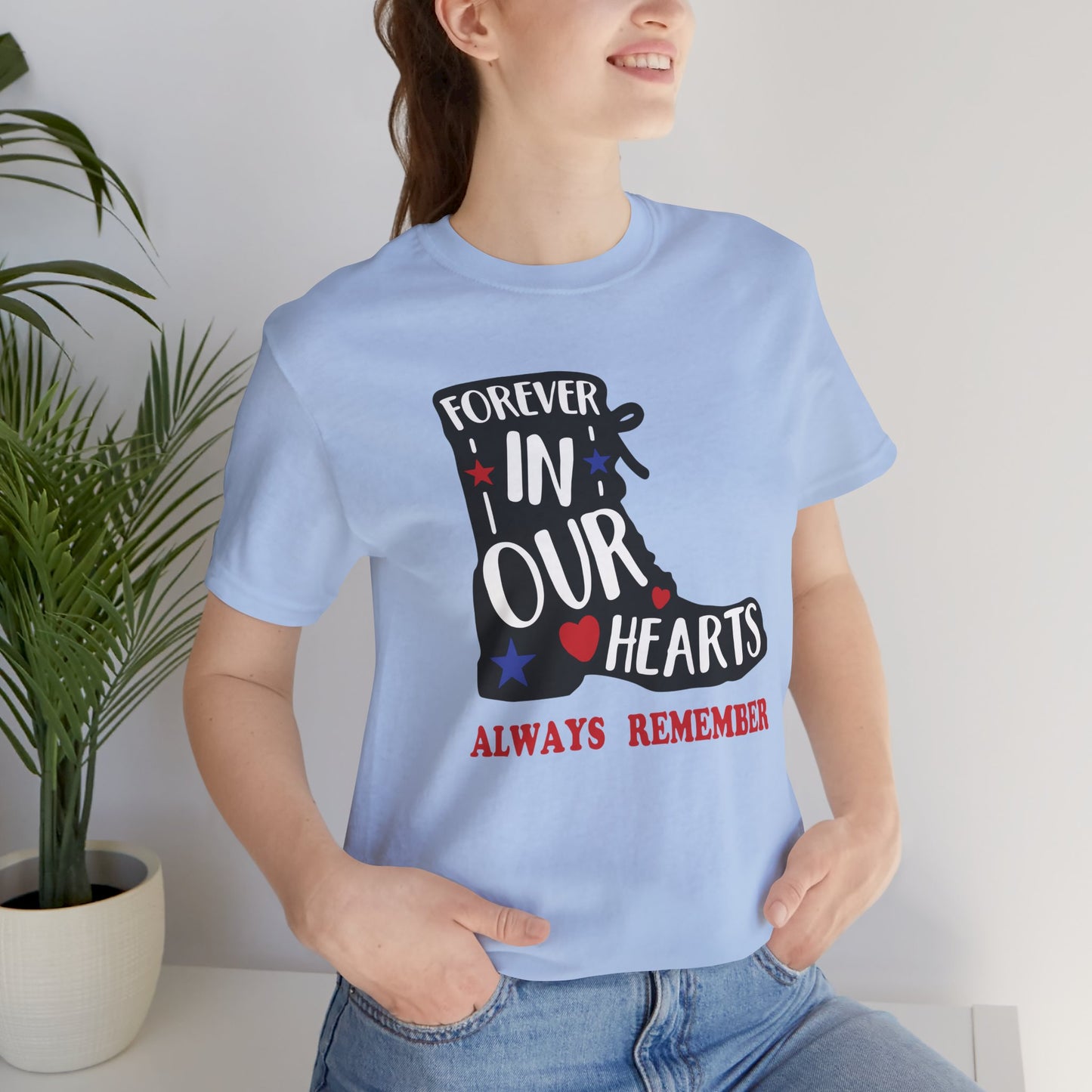 Forever In Our Hearts Boot - Ladies Jersey Short Sleeve Tee