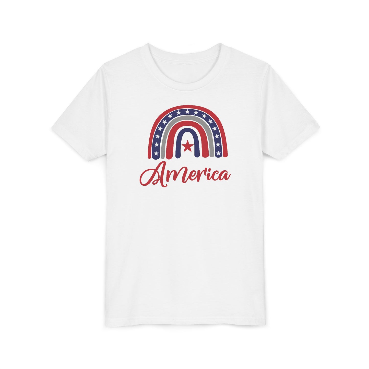 American Rainbow - Girls Youth Short Sleeve Tee