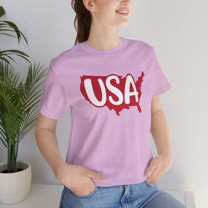 USA - Ladies Jersey Short Sleeve Tee