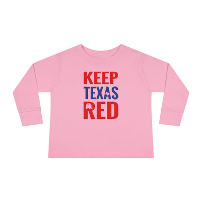 Keep Texas Red - Toddler Long Sleeve Tee