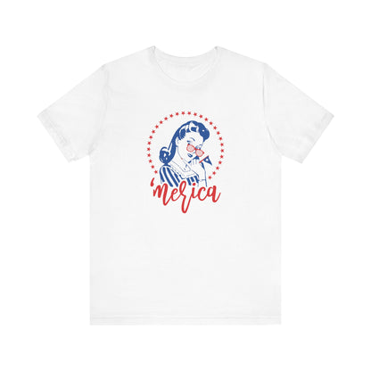 Merica - Ladies Jersey Short Sleeve Tee