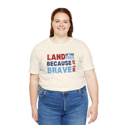 Land Of The Free - Ladies Jersey Short Sleeve Tee