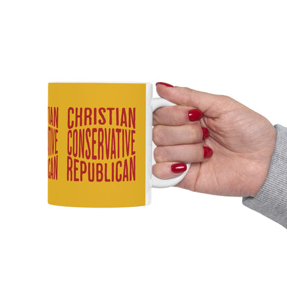 Christian Conservative Republican - Ceramic Mug (11oz)