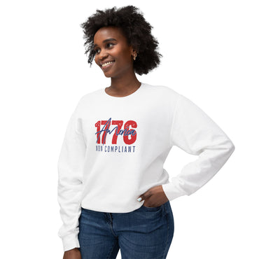 1776 Non Compliant - Ladies Lightweight Crewneck Sweatshirt